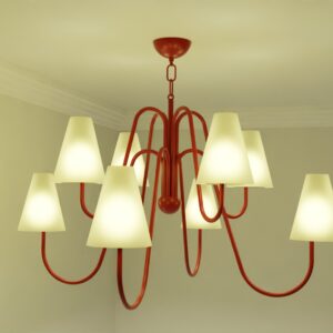 Royere 8L Red Chandelier